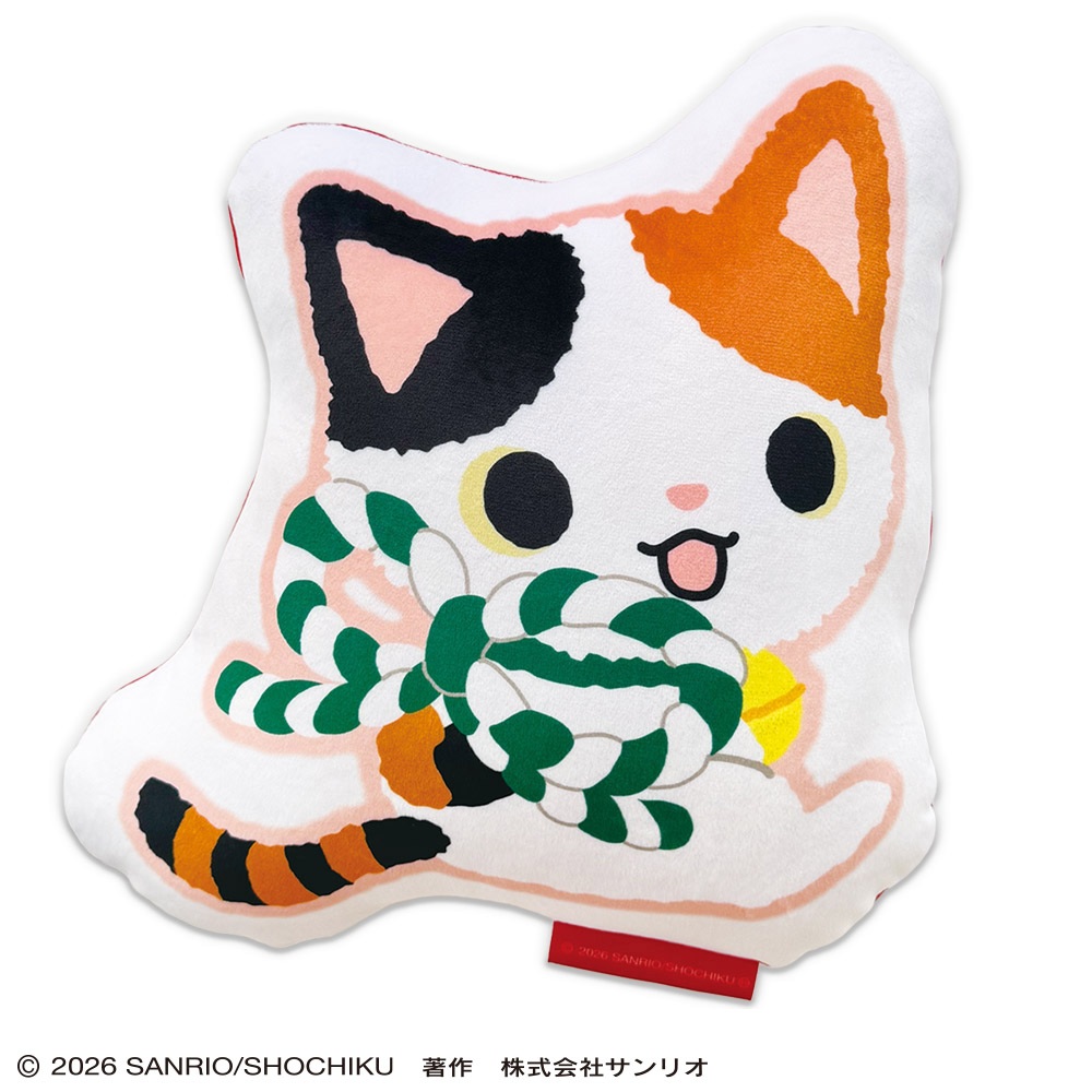 かぶきにゃんたろう　ミニもちもちクッション
