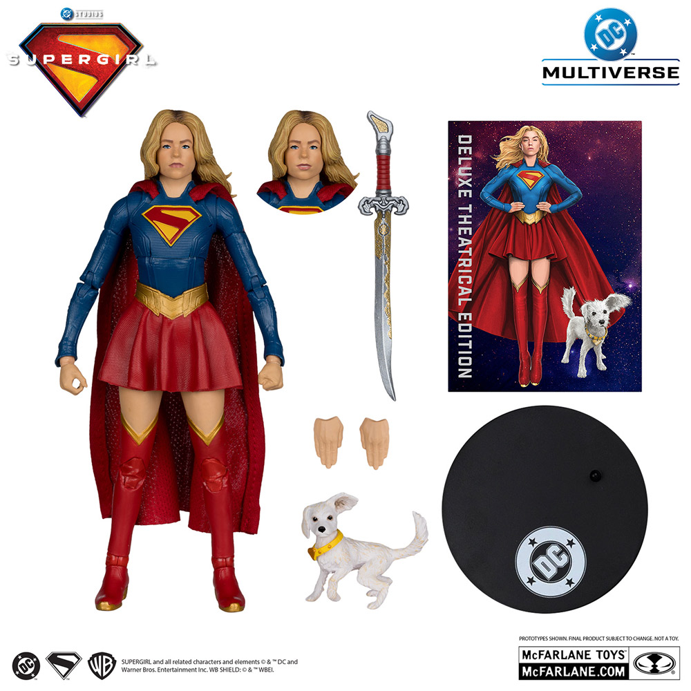 【ＤＣマルチバース】7インチ・アクションフィギュア「デラックス・シアトリカル・エディション」スーパーガール＆ベイビー・クリプト［映画『スーパーガール（2026）』］