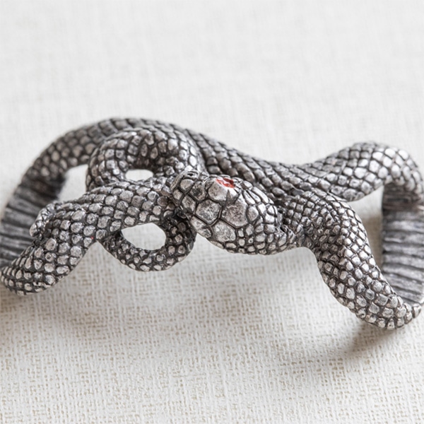 大蛇帯留め（BK）