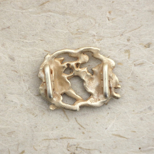 〈鳥獣戯画〉 相撲帯留め