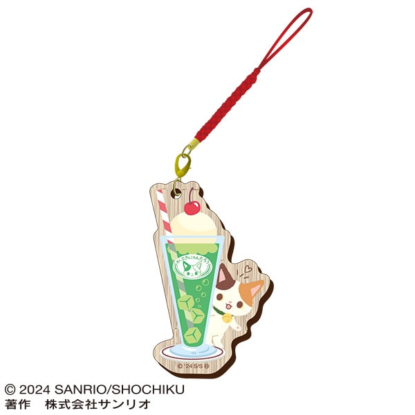 かぶきにゃんたろう トレーディングウッドストラップ（レトロデザイン）全5種【ブラインド】