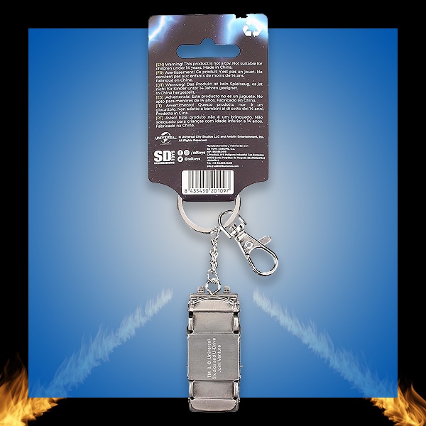 バック・トゥ・ザ・フューチャー　 デロリアン 3D メタル キーチェーン