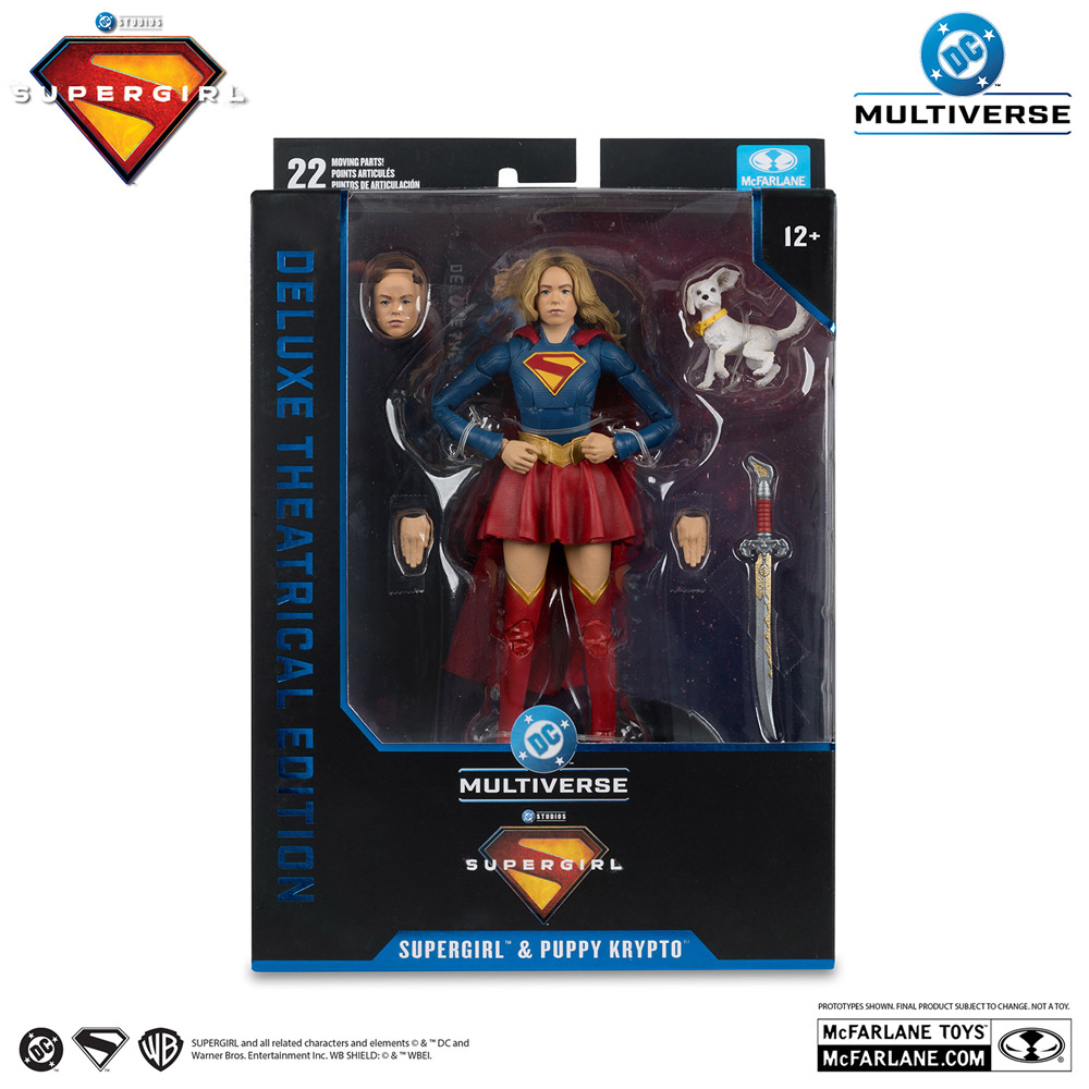 【ＤＣマルチバース】7インチ・アクションフィギュア「デラックス・シアトリカル・エディション」スーパーガール＆ベイビー・クリプト［映画『スーパーガール（2026）』］
