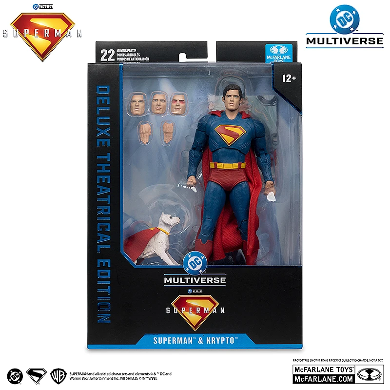 スーパーマン　『ＤＣコミックス』【ＤＣマルチバース】7インチ・アクションフィギュア「デラックス・シアトリカル・エディション」スーパーマン＆クリプト
