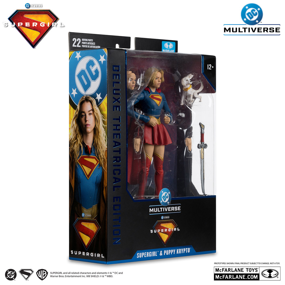 【ＤＣマルチバース】7インチ・アクションフィギュア「デラックス・シアトリカル・エディション」スーパーガール＆ベイビー・クリプト［映画『スーパーガール（2026）』］