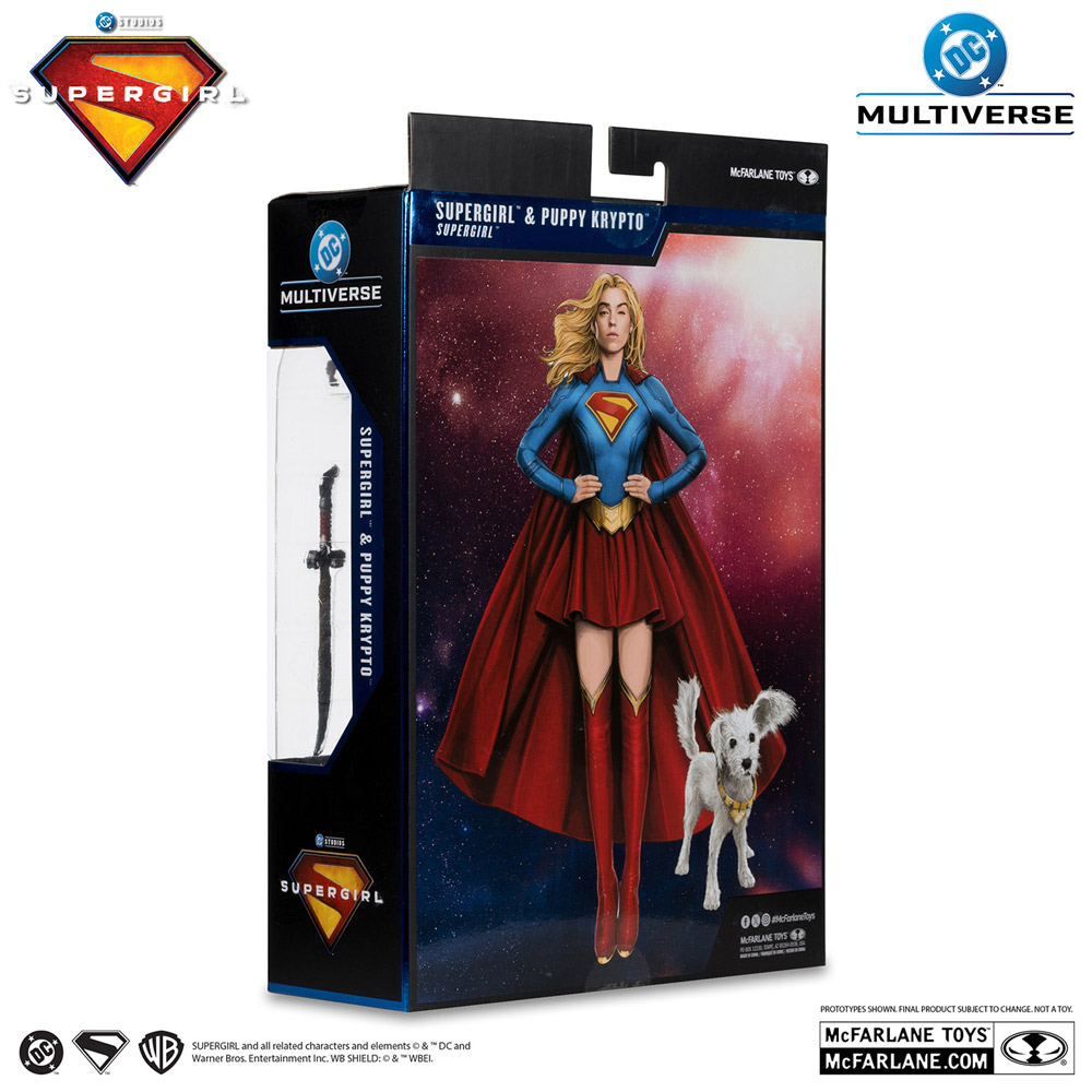 【ＤＣマルチバース】7インチ・アクションフィギュア「デラックス・シアトリカル・エディション」スーパーガール＆ベイビー・クリプト［映画『スーパーガール（2026）』］