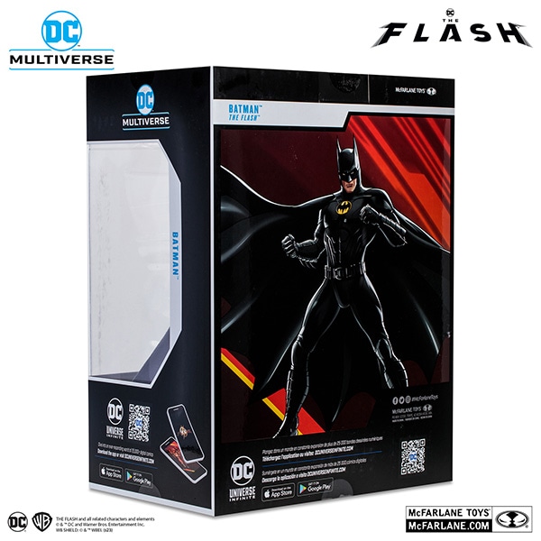 ザ・フラッシュ　『ＤＣコミックス』【ＤＣマルチバース】１２インチ・ポーズドスタチュー　バットマン（マルチバース／マスクなし）
