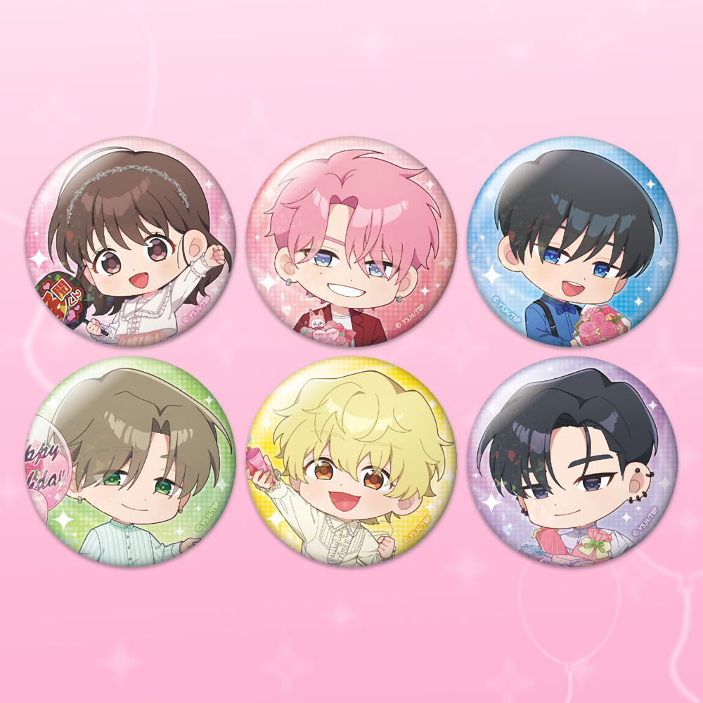 TVアニメ『多聞くん今どっち！？』POP UP STORE in SHIBUYA109　トレーディングホログラム缶バッジ(全6種)