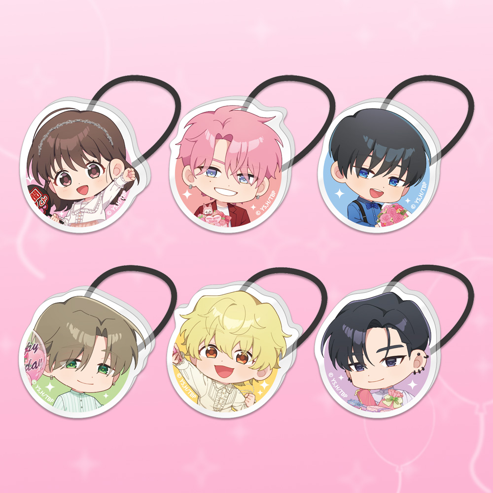 TVアニメ『多聞くん今どっち！？』POP UP STORE in SHIBUYA109　トレーディングアクリルヘアゴム(全6種)