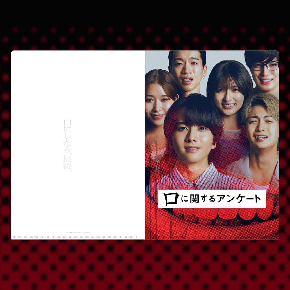 口に関するアンケート　クリアファイル