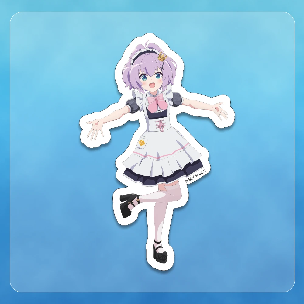 アズールレーン びそくぜんしんっ！にっ！！×めいどりーみん　ジャベリン ダイカット等身ステッカー