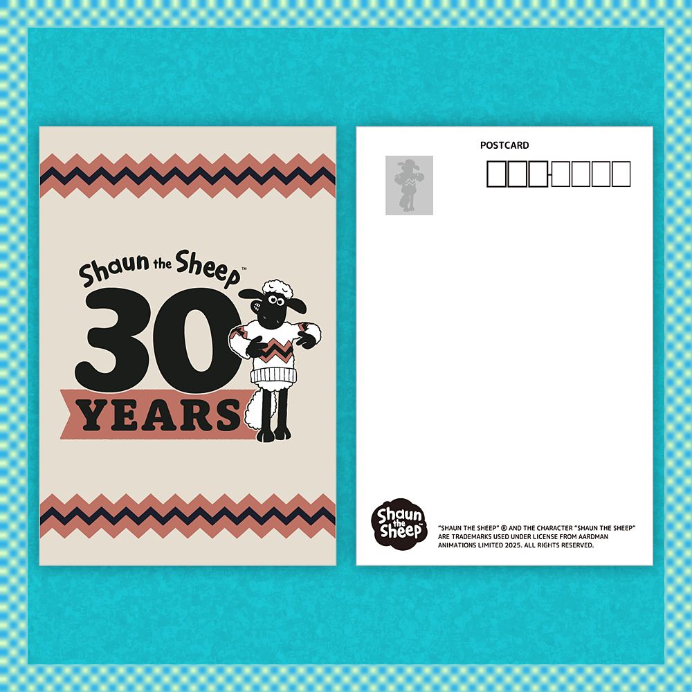 ひつじのショーン　ポストカード　30周年記念　ショーン