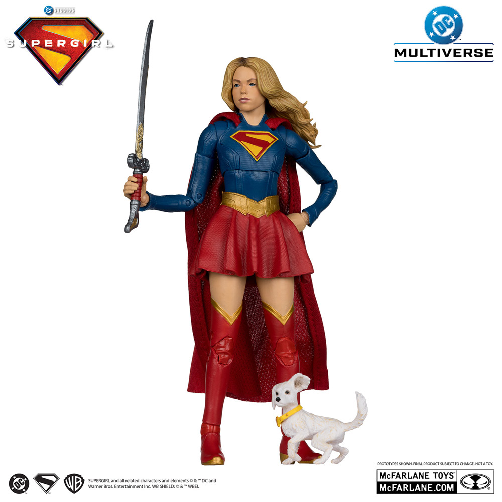 【ＤＣマルチバース】7インチ・アクションフィギュア「デラックス・シアトリカル・エディション」スーパーガール＆ベイビー・クリプト［映画『スーパーガール（2026）』］