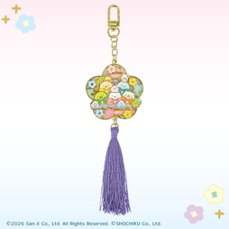 すみっコぐらし×歌舞伎座 タッセル付きメタルキーホルダー