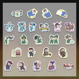 『劇場版 忍たま乱太郎 ドクタケ忍者隊最強の軍師』体験展～忍務振り返りの段～ フレークシール（ミニキャラ）