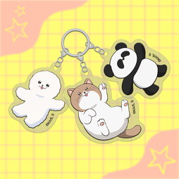 TVアニメ『正反対な君と僕』 イエティ&てんぷら&パンダの3連アクリルキーホルダー