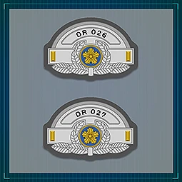 機動警察パトレイバー EZY  File 2　階級章刺繍バッジセット