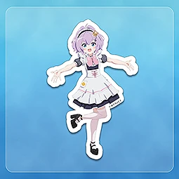 アズールレーン びそくぜんしんっ！にっ！！×めいどりーみん　ジャベリン ダイカット等身ステッカー