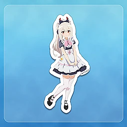 アズールレーン びそくぜんしんっ！にっ！！×めいどりーみん　綾波 ダイカット等身ステッカー