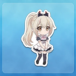 アズールレーン びそくぜんしんっ！にっ！！×めいどりーみん　綾波 ダイカットミニキャラステッカー