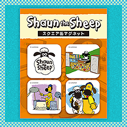 ひつじのショーン　スクエア缶マグネット
